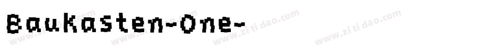 Baukasten-One字体转换