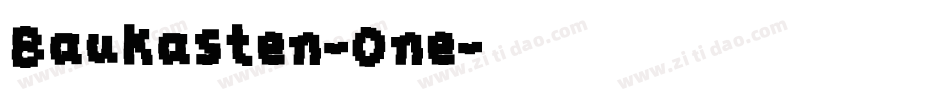 Baukasten-One字体转换