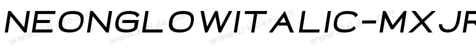 NeonGlowItalic-MxJr字体转换