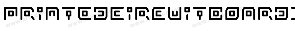 PrintedCircuitBoardItalic-83yn字体转换