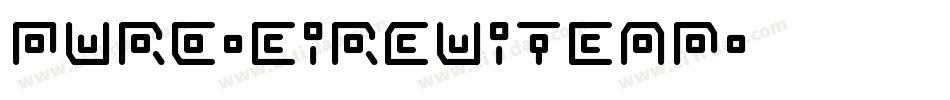 Pure-CircuitCap字体转换