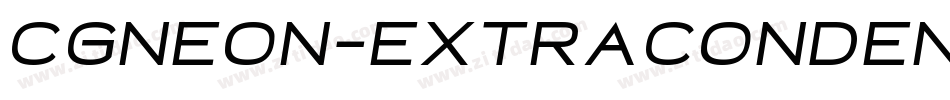CgNeon-ExtraCondensed字体转换