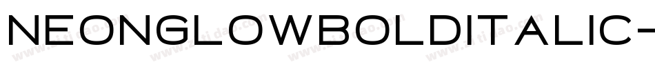 NeonGlowBoldItalic-rXmA字体转换 NeonGlowBoldItalic-rXmA字体转换