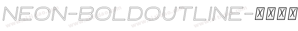 Neon-BoldOutline字体转换