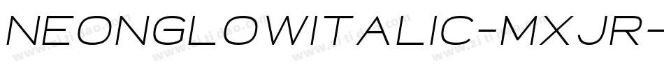 NeonGlowItalic-MxJr字体转换
