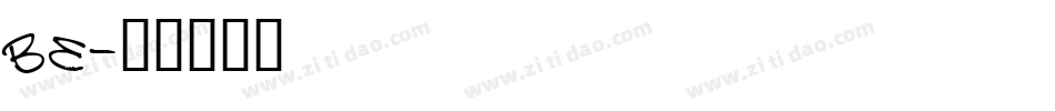 BE字体转换