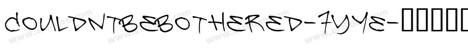 CouldntBeBothered-7YyE字体转换