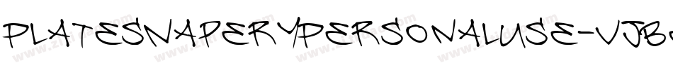 PlatesNaperyPersonalUse-VJBe字体转换