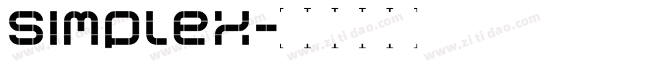 simplex字体转换