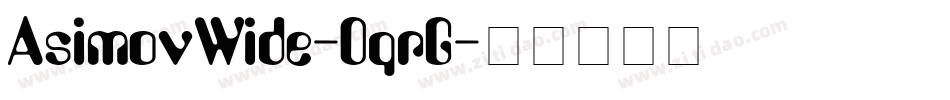 AsimovWide-0qrG字体转换