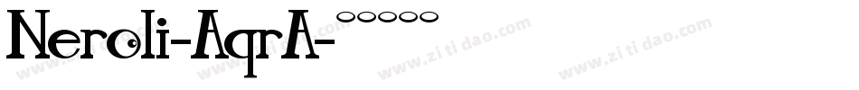 Neroli-AqrA字体转换