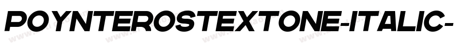 PoynterOSTextOne-Italic字体转换