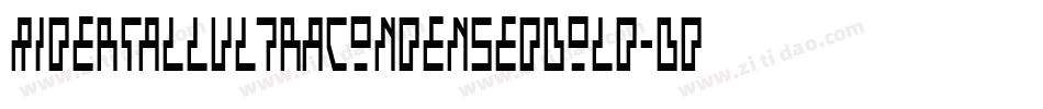 RiderTallUltraCondensedBold-Bd8w字体转换