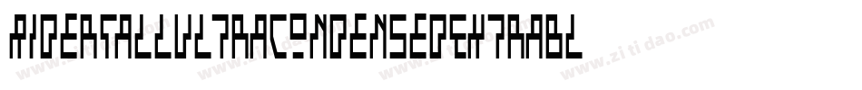 RiderTallUltraCondensedExtrablack-YVZ2字体转换 RiderTallUltraCondensedExtrablack-YVZ2字体转换