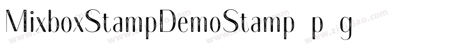 MixboxStampDemoStamp-p7g11字体转换 MixboxStampDemoStamp-p7g11字体转换