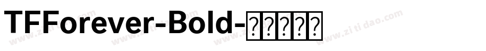 TFForever-Bold字体转换