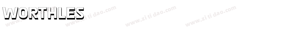 worthles字体转换