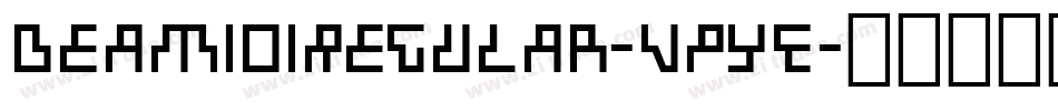 Beam101Regular-vpyE字体转换
