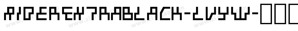 RiderExtrablack-lVyw字体转换