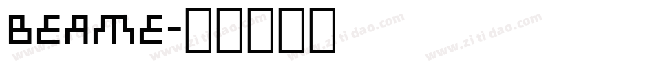 beame字体转换