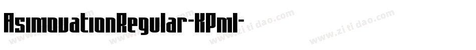 AsimovationRegular-KPml字体转换