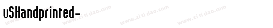 vSHandprinted字体转换