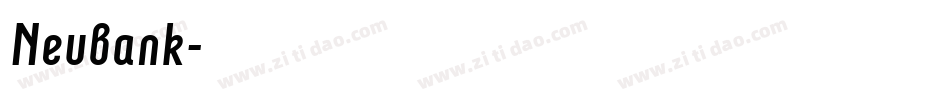 Neubank字体转换