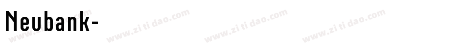 Neubank字体转换