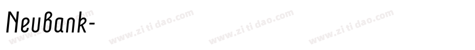 Neubank字体转换