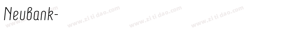 Neubank字体转换