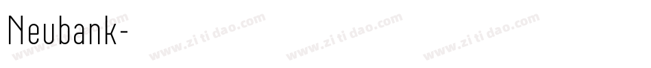 Neubank字体转换