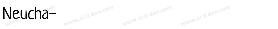 Neucha字体转换