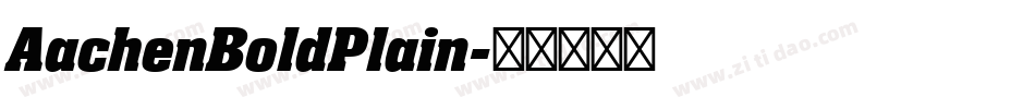 AachenBoldPlain字体转换