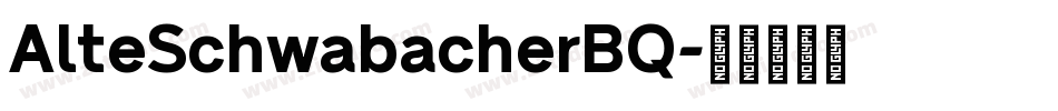 AlteSchwabacherBQ字体转换