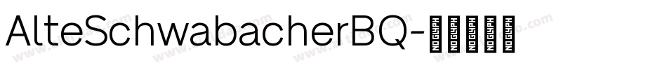 AlteSchwabacherBQ字体转换