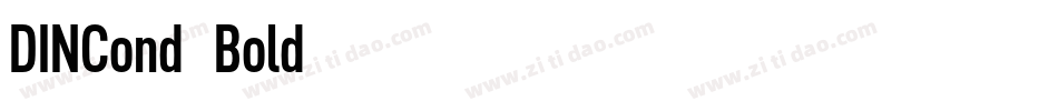 DINCond-Bold字体转换