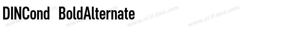 DINCond-BoldAlternate字体转换