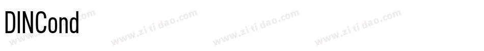 DINCond字体转换