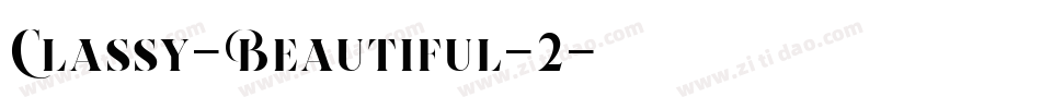 Classy-Beautiful-2字体转换