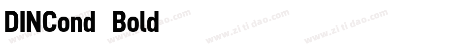 DINCond-Bold字体转换
