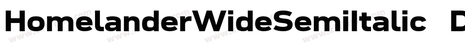 HomelanderWideSemiItalic-DO00x字体转换