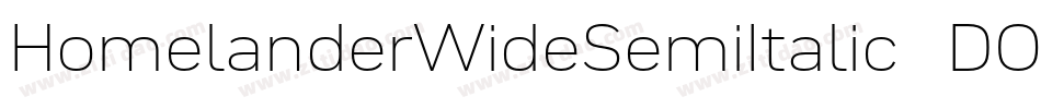 HomelanderWideSemiItalic-DO00x字体转换