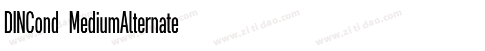 DINCond-MediumAlternate字体转换