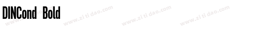 DINCond-Bold字体转换