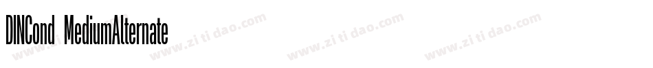 DINCond-MediumAlternate字体转换