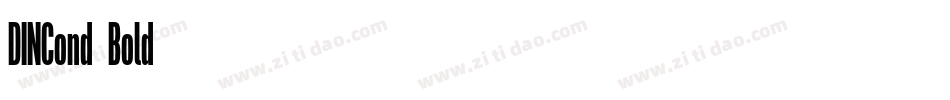 DINCond-Bold字体转换