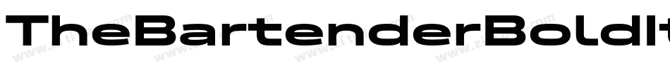 TheBartenderBoldItalic-51XXx字体转换
