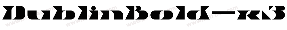 DublinBold-r3YB字体转换