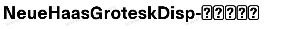 NeueHaasGroteskDisp字体转换