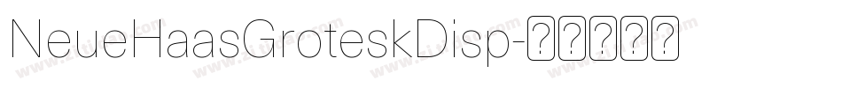 NeueHaasGroteskDisp字体转换